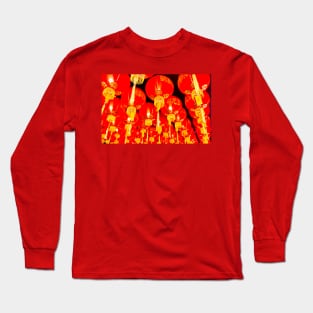 Red lantern roof decoration for Chinese New Year 1 Long Sleeve T-Shirt